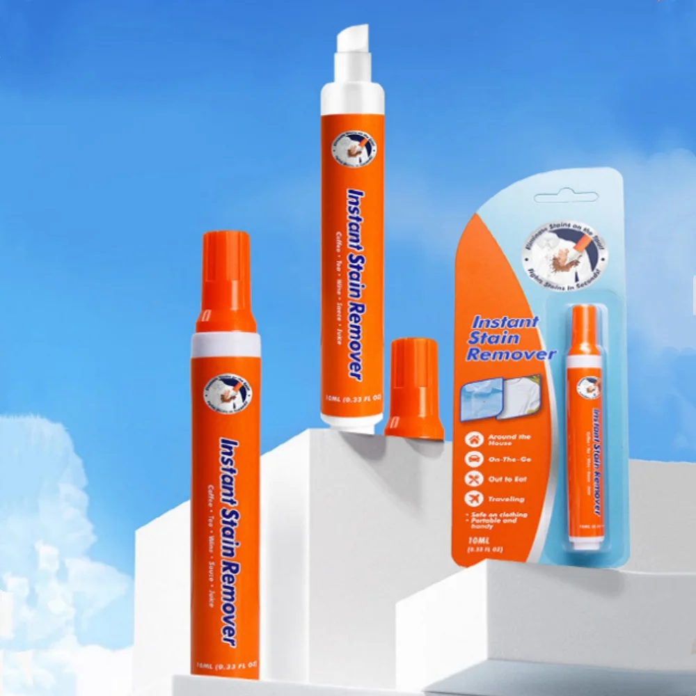 kf-S3cf168cb3c2a4b469e63099eb8af4e3cT No-wash Stain Remover Pen Portable Travel-Friendly Multipurpose Bleach Pen Works on Food & Drink Stains for Various Fabrics - Image 1