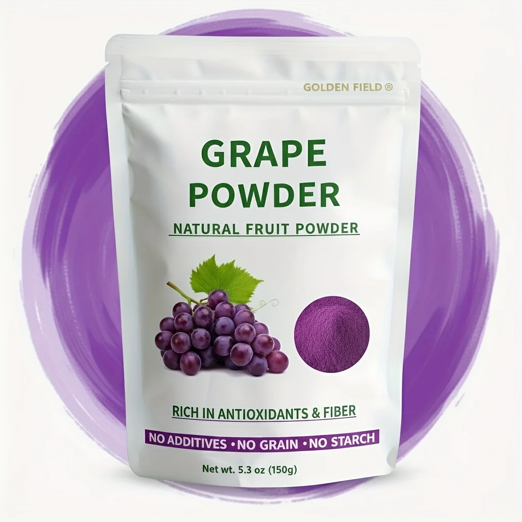 kf-A4829d7ac124140f38c76e0316c47283cQ.webp Grape Powder 5.3 Oz, Sweet Fruit for Baking, Smoothies, Desserts - Image 1