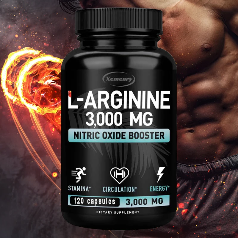 kf-S15249fe0265047c2bae353b3d6914c3ap.webp L-Arginine 3000mg - for Energy, Strength and Endurance Support During Exercise | Muscle Mass, Non-GMO - Image 1