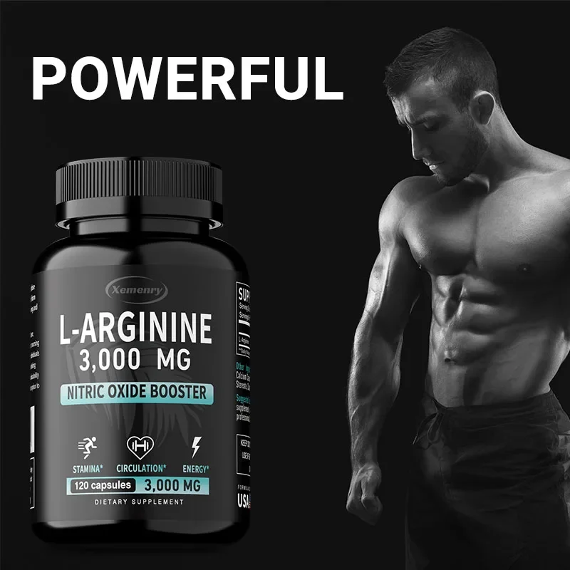 kf-S22efc96c80294ba68495dcb5d80415b7K.webp L-Arginine 3000mg - Men's Strength and Endurance Supplement To Improve Sexual Performance and Support Reproductive Health - Image 1