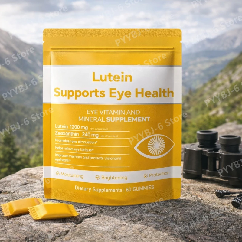 kf-S3160f25994284b0b8c569857a5864b51S.webp Lutein Gummies with Zeaxanthin Eye Vitamin Supplement Daily Nutritional Support Non GMO Naturally Flavored 60 Gummies for Adult - Image 1