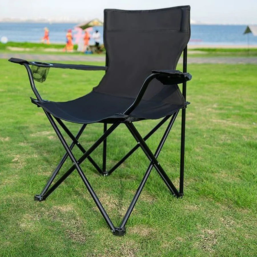kf-S3b110a72e90b4b6b9ba9b4981b5c1d9fU.webp Camping Chair Armchair Foldable Chaise Pliable Folding Chairs Fishing Beach Portable Longue Accessories Outdoor Deck Tourist - Image 1