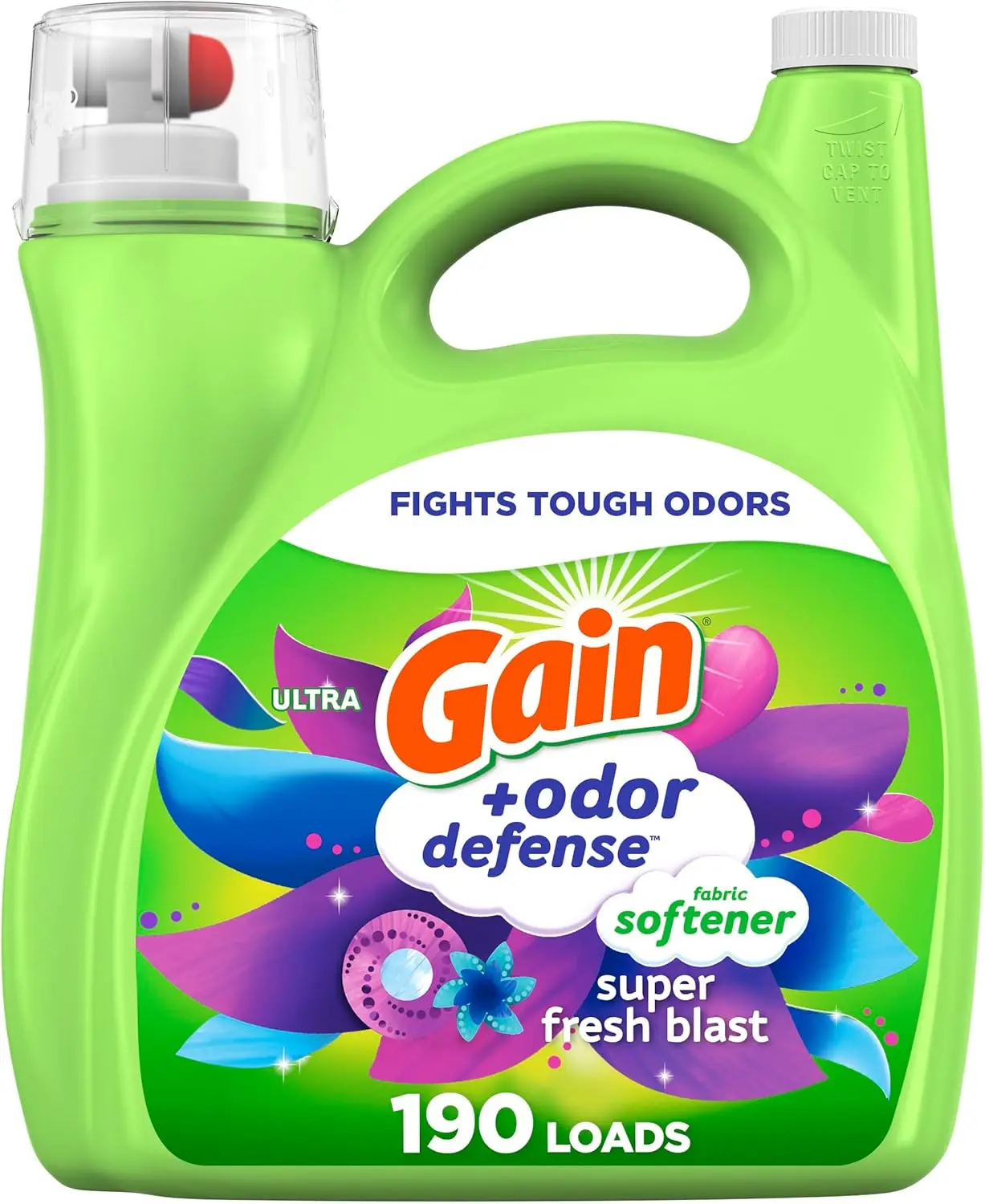 kf-S8a4c1c4f18f04f64a00db14e47fafadag.webp Super Fresh Blast Scent Liquid Fabric Softener, 140 FL OZ for 190 Loads, 2-in-1 Freshness and Odor Protection - Image 1