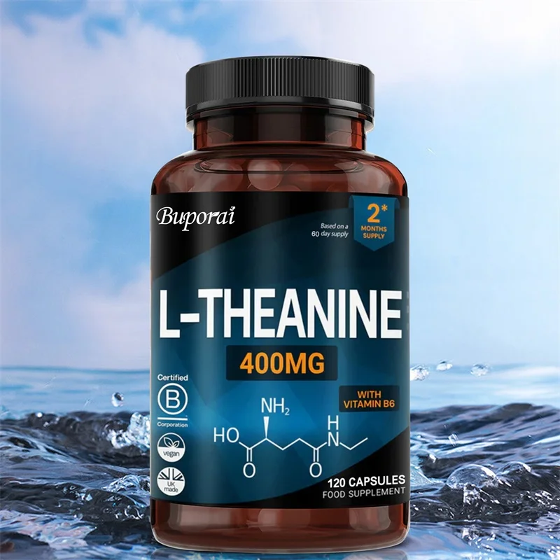 kf-Sa2c3e8e757d04f6487cfa3497dfee7daU.webp L-Theanine 400MG - Supports Relaxation, Relieves Stress and The Nervous System, Reduces Fatigue, and Promotes Energy Production - Image 1