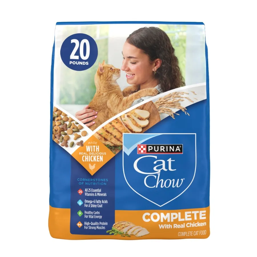 kf-Sa55012d8fbe54e9f827c4da6c9779cb6w.webp Purina Complete High Protein Dry Cat Food with Real Chicken 20 lb Bag for Active Cats Premium Kibble Rich in Chicken Flavor and - Image 1