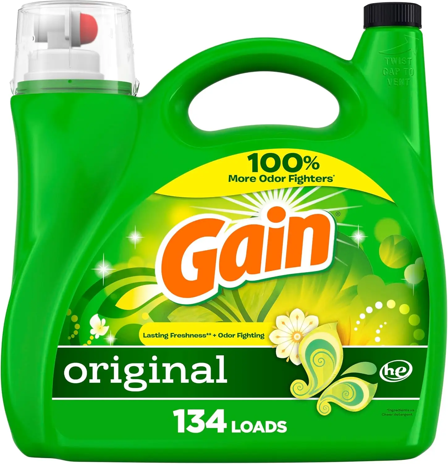 kf-Sc3a55c61f4074510808cb2dad9065a77C.webp Original Scent Liquid Laundry Detergent, 194 fl oz for 134 Loads, Freshness & Odor Fighting, HE Compatible Soap - Image 1