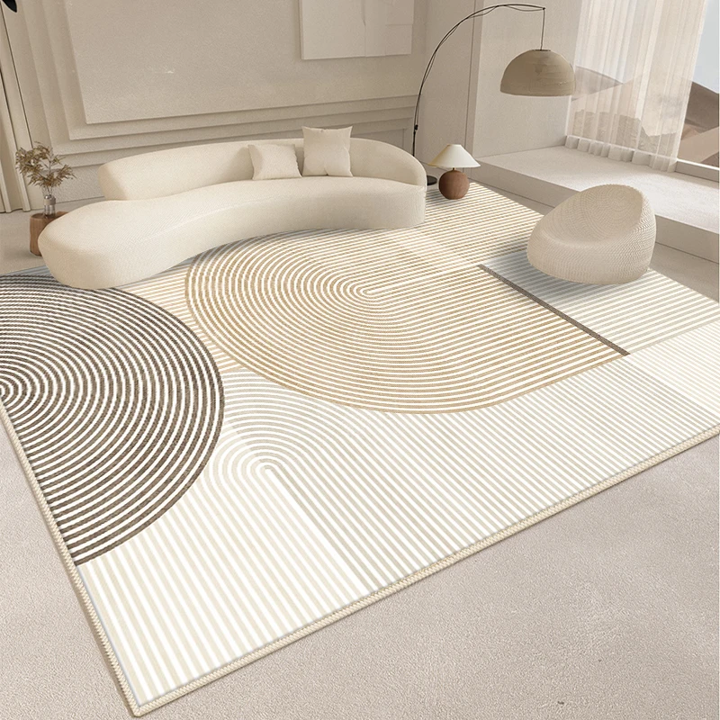 kf-Sc95ffd884df44e72a7de0cc17bf3c676T.webp Modern Style Living Room Decoration Line Carpet Fluffy Soft Rugs for Bedroom Abstract Design Plush Rug Home Thickened Floor Mat - Image 1